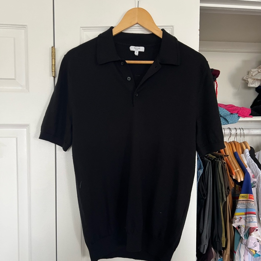Reiss sweater polo small - wool